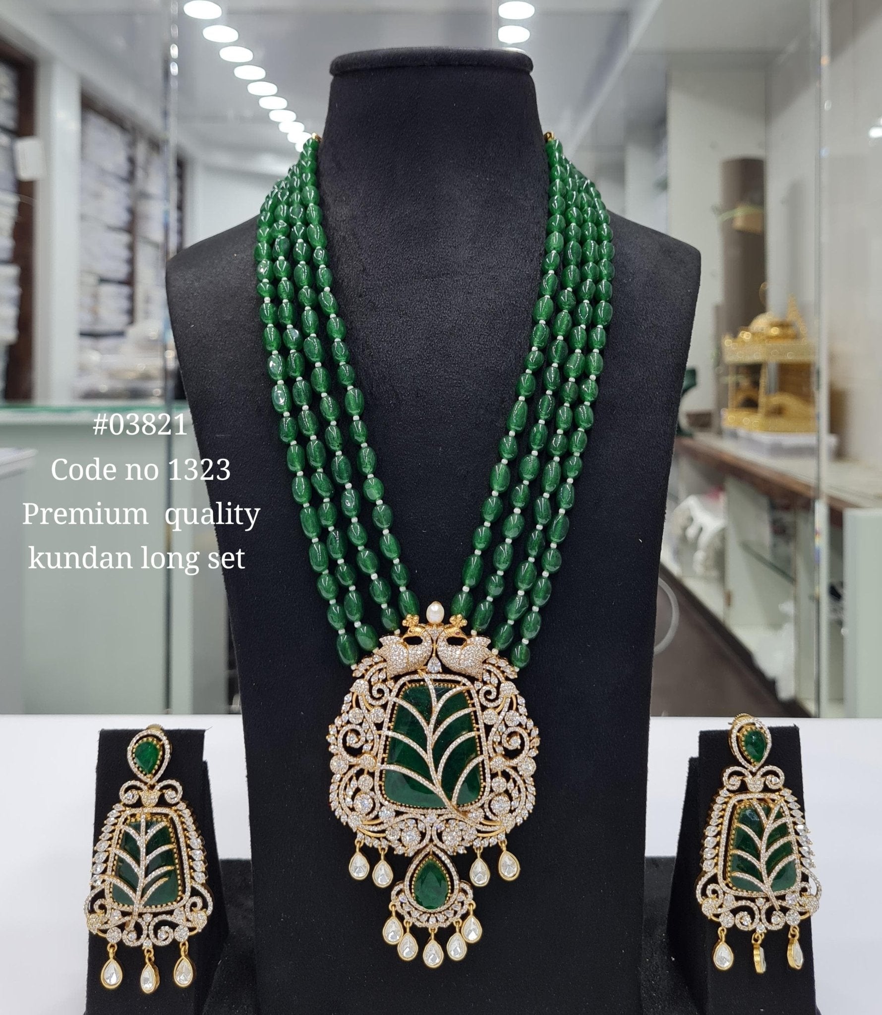 Kundan Long 03821 - KRISHNA'S SWETA JEWELLERY