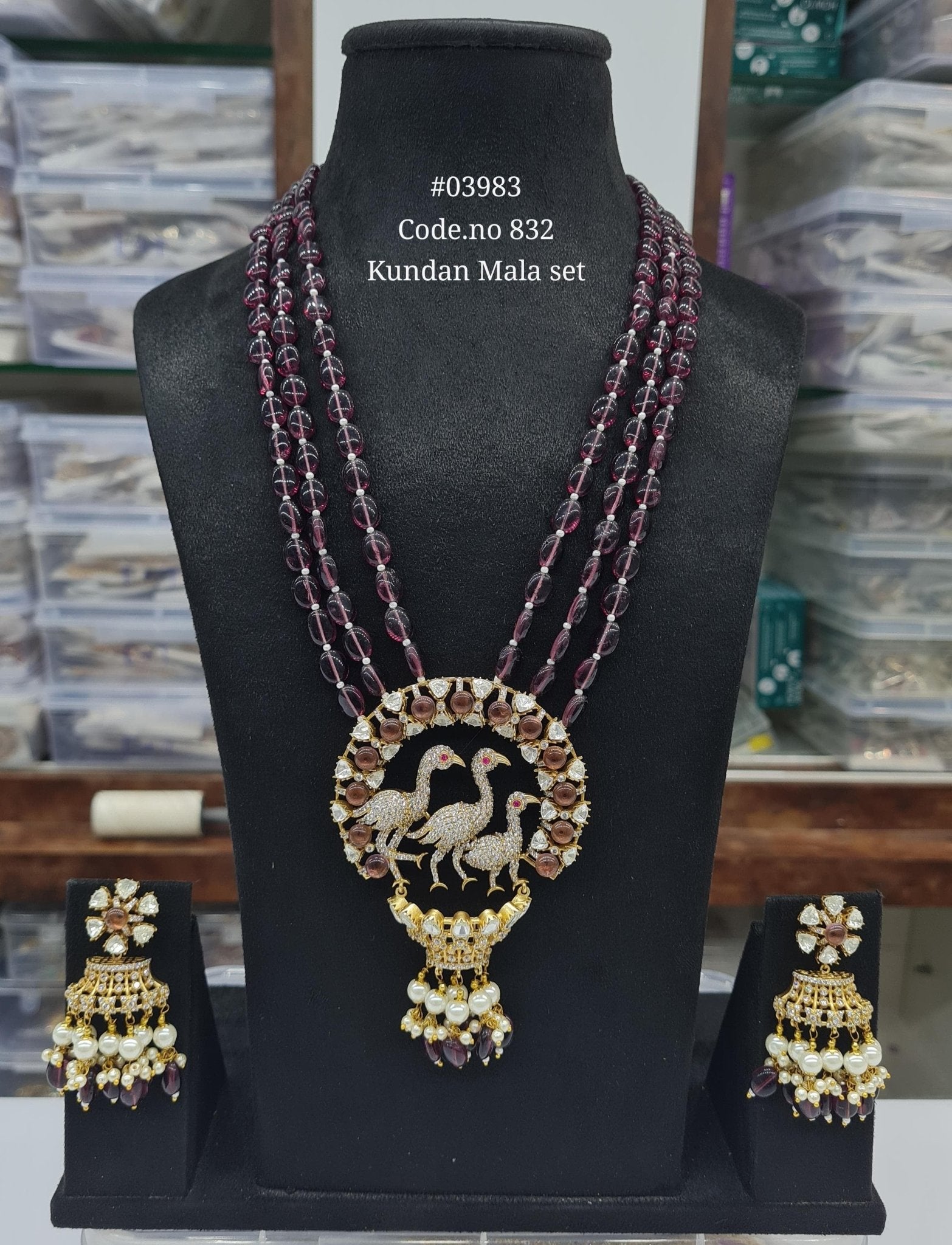 Kundan Long 03983 - KRISHNA'S SWETA JEWELLERY