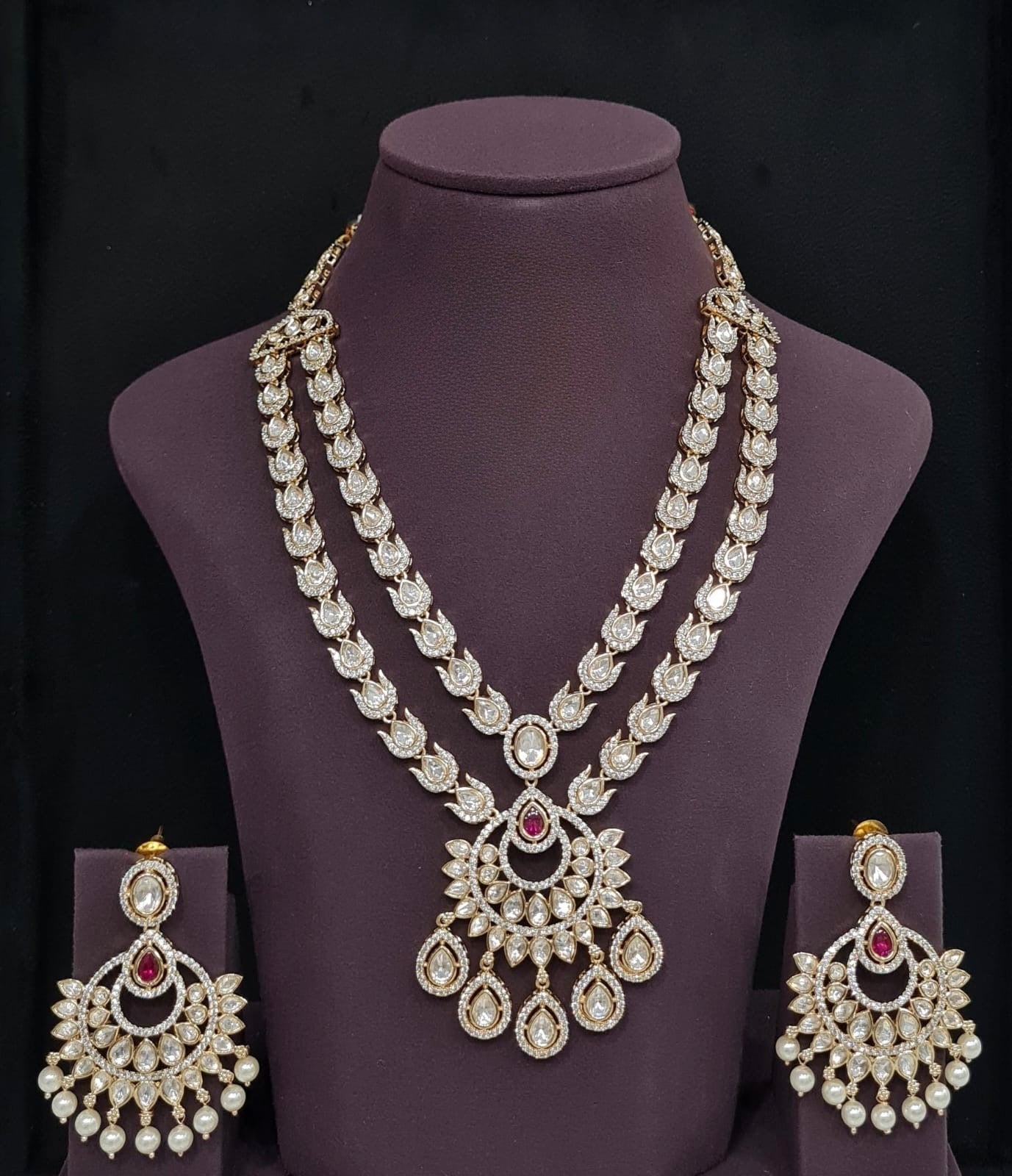 Kundan Long 09416 - KRISHNA'S SWETA JEWELLERY