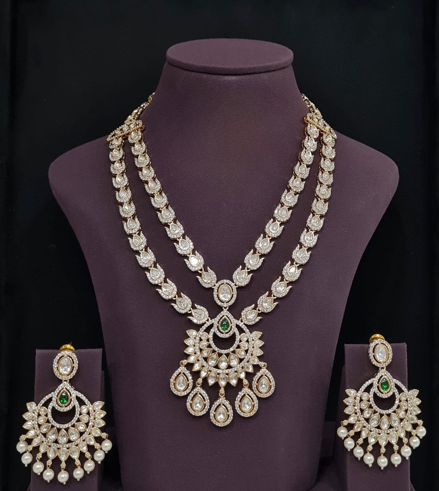Kundan Long 09416 - KRISHNA'S SWETA JEWELLERY