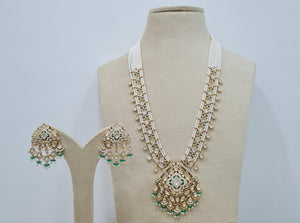 Kundan Long Set 00450 - KRISHNA'S SWETA JEWELLERY