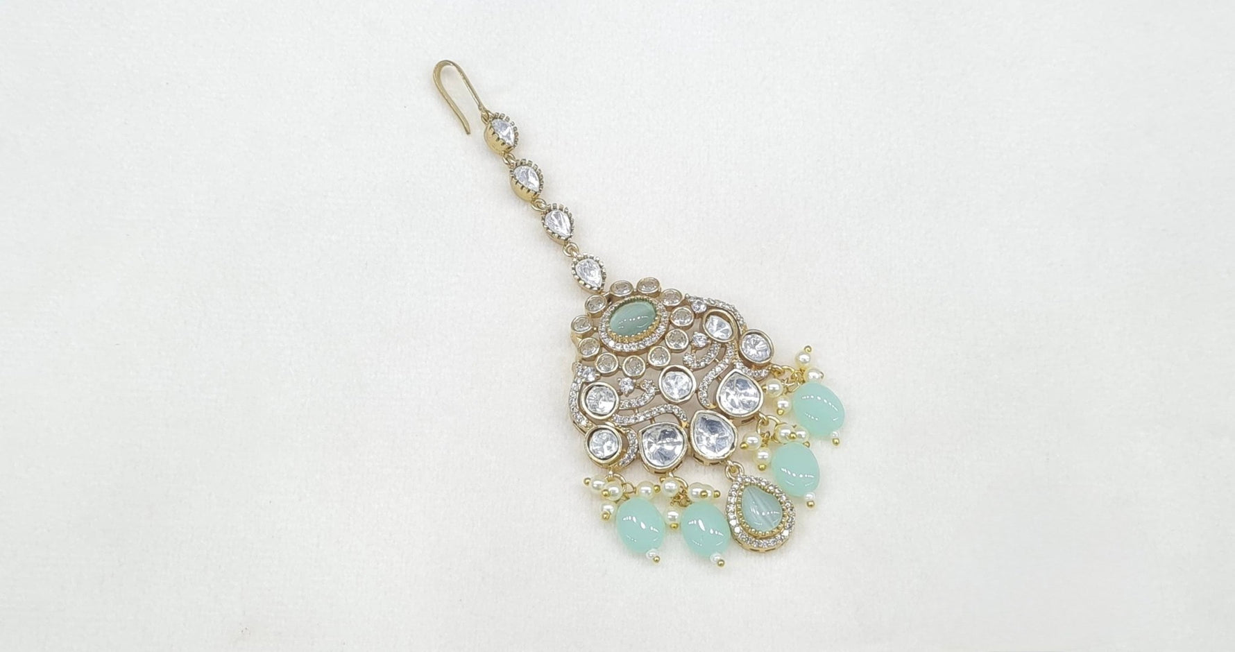 Kundan Maangtika 03824 - KRISHNA'S SWETA JEWELLERY