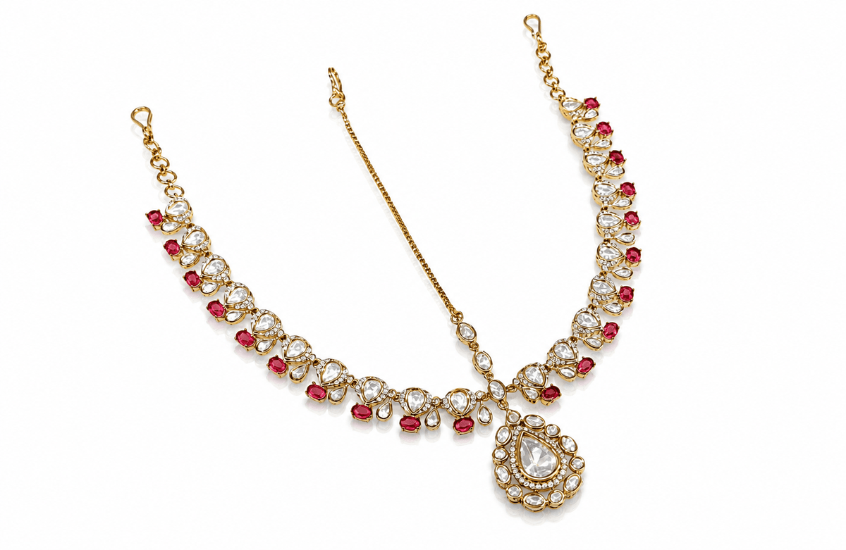 Kundan Mathapatti 11212 - KRISHNA'S SWETA JEWELLERY
