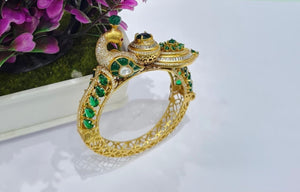 Kundan Mor Kada 06435 - KRISHNA'S SWETA JEWELLERY