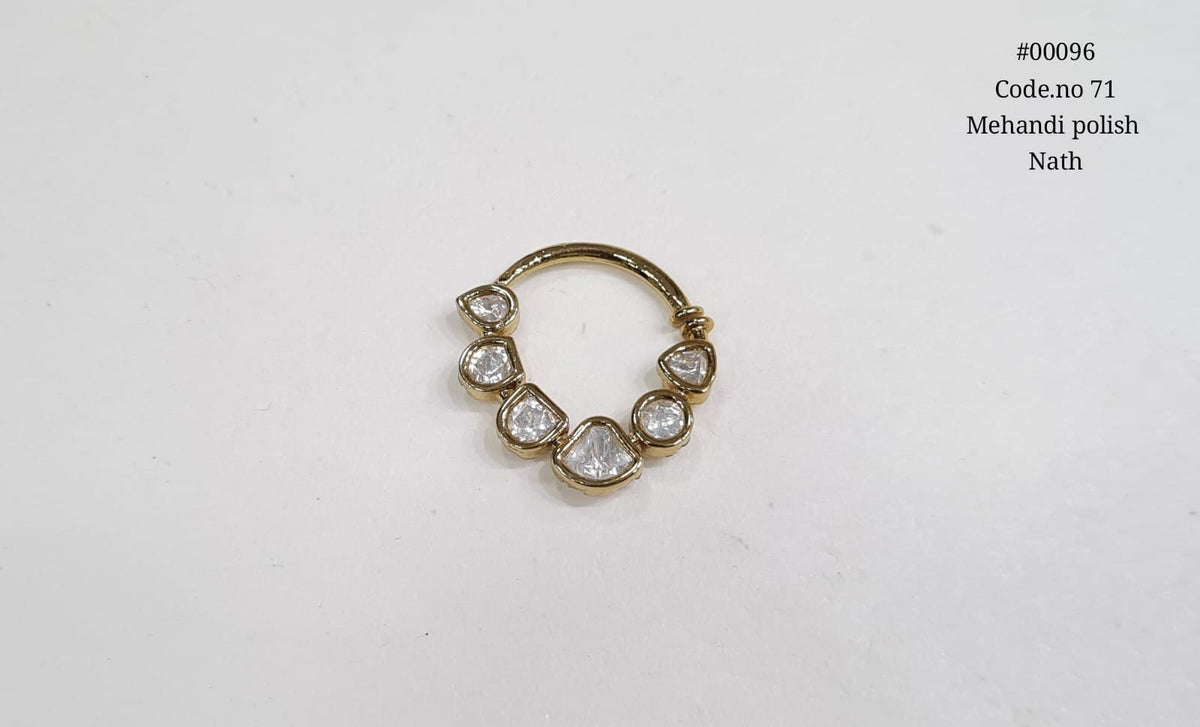 Kundan Nath 00096 - KRISHNA'S SWETA JEWELLERY