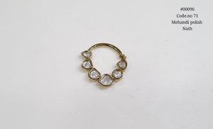 Kundan Nath 00096 - KRISHNA'S SWETA JEWELLERY