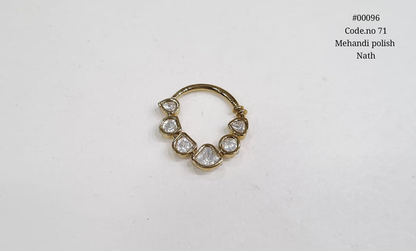 Kundan Nath 00096 - KRISHNA'S SWETA JEWELLERY