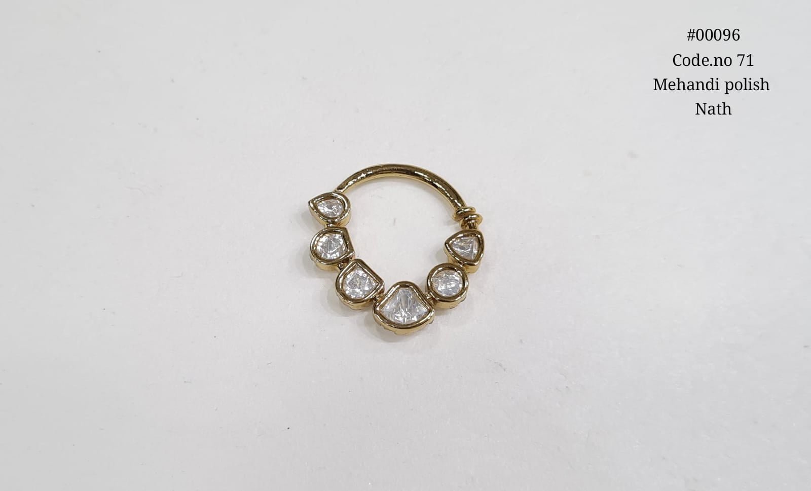 Kundan Nath 00096 - KRISHNA'S SWETA JEWELLERY