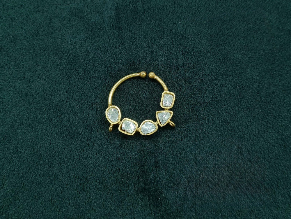 Kundan Nath 06176 - KRISHNA'S SWETA JEWELLERY