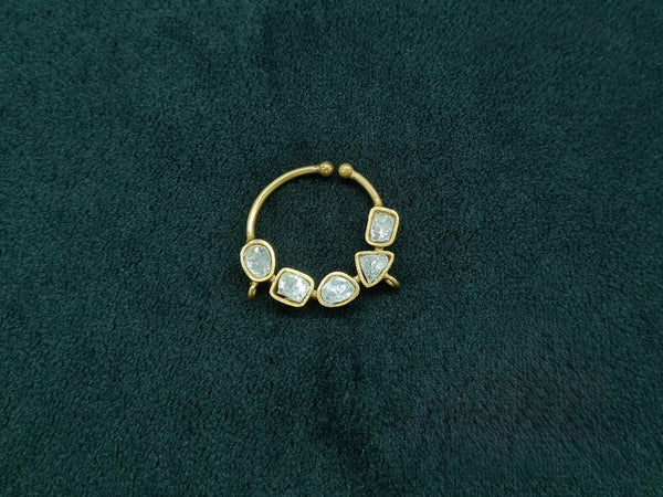 Kundan Nath 06176 - KRISHNA'S SWETA JEWELLERY