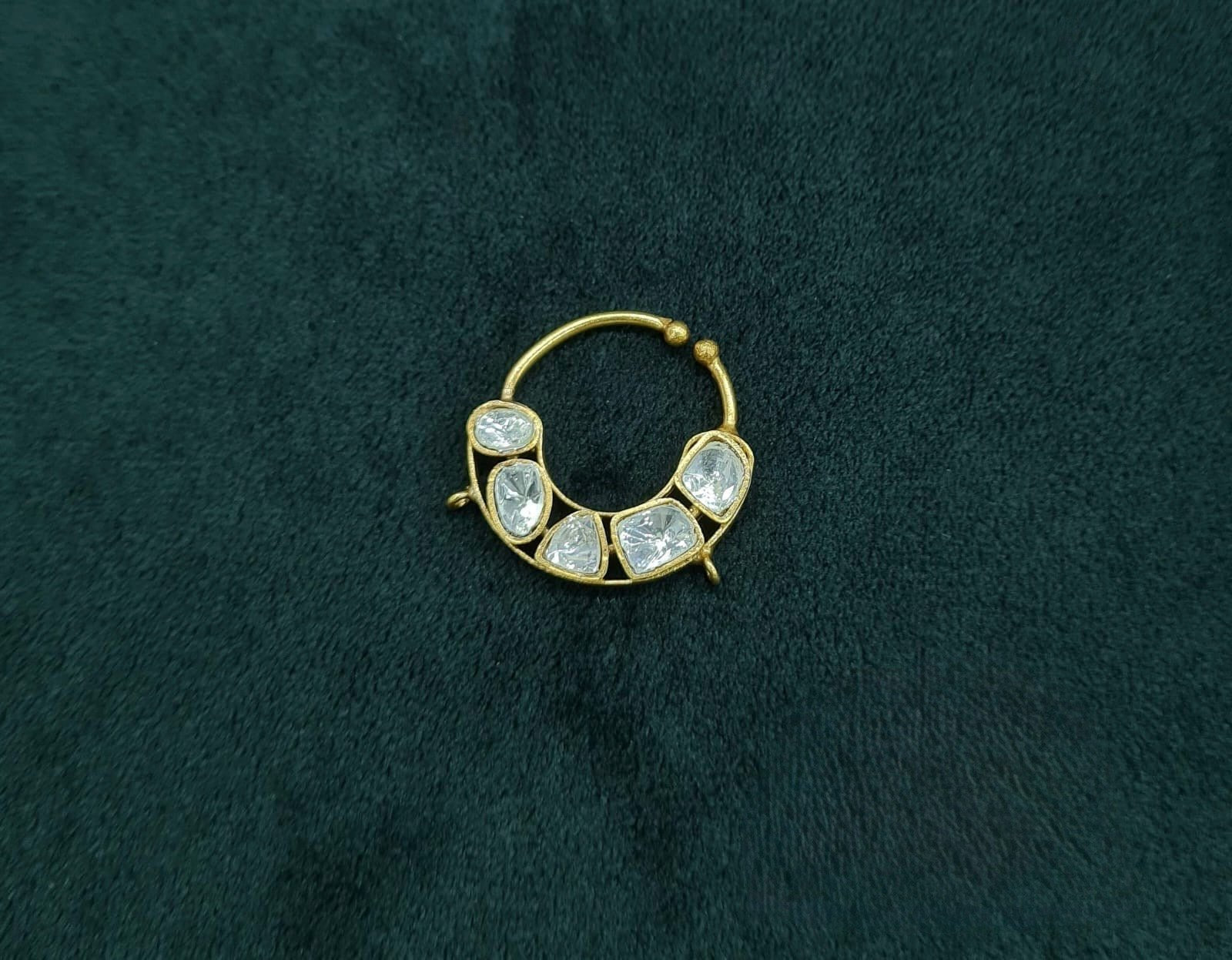 Kundan Nath 06177 - KRISHNA'S SWETA JEWELLERY