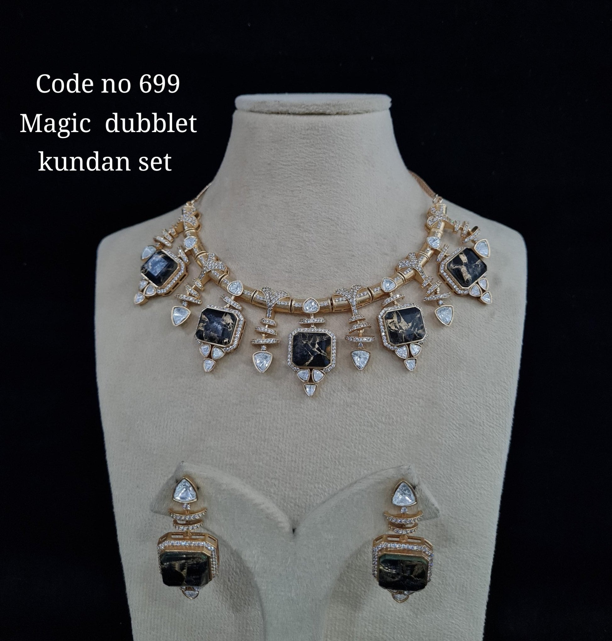 Kundan Necklace 00108 - KRISHNA'S SWETA JEWELLERY