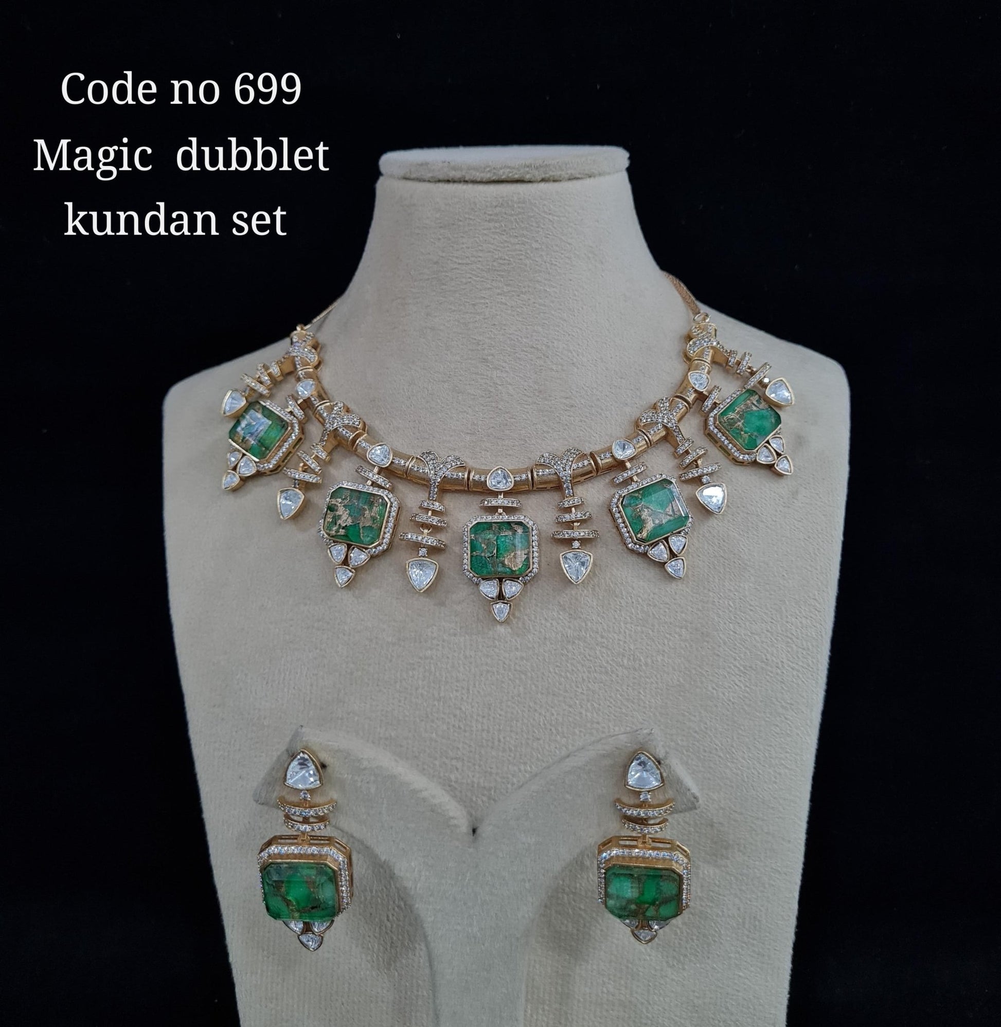 Kundan Necklace 00108 - KRISHNA'S SWETA JEWELLERY