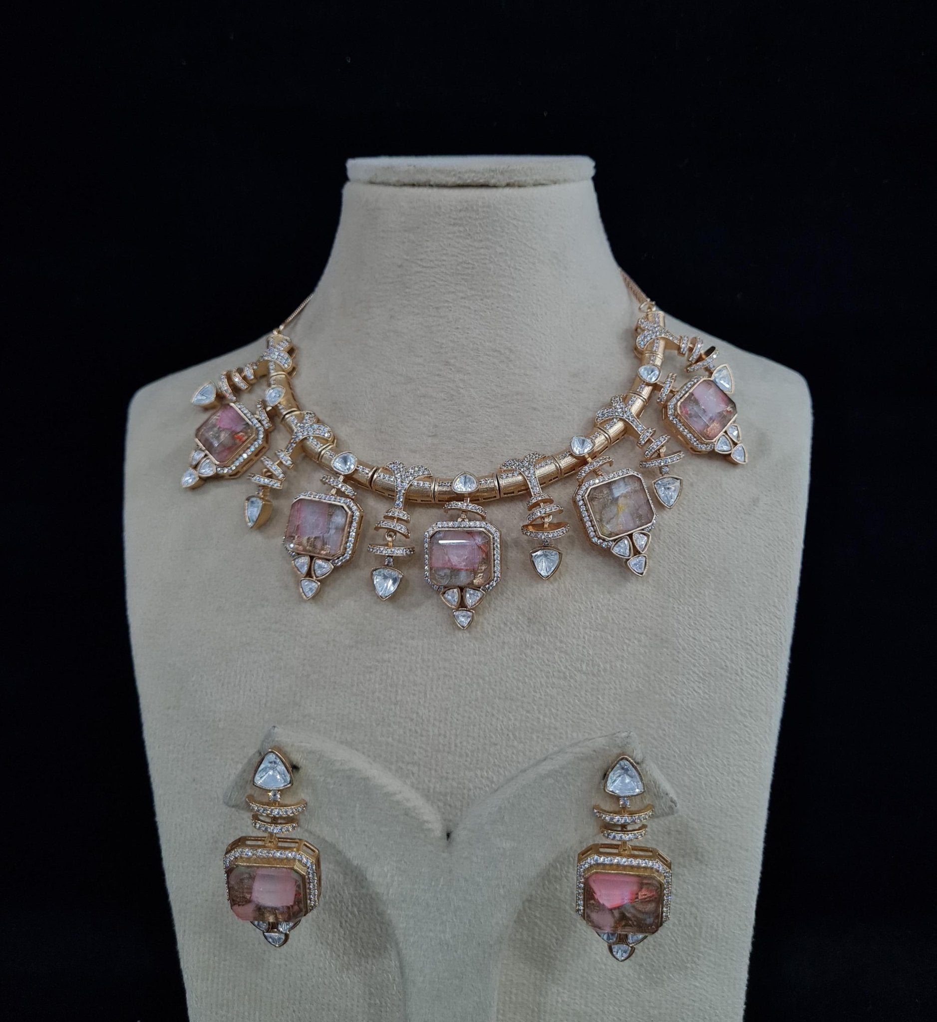 Kundan Necklace 00108 - KRISHNA'S SWETA JEWELLERY