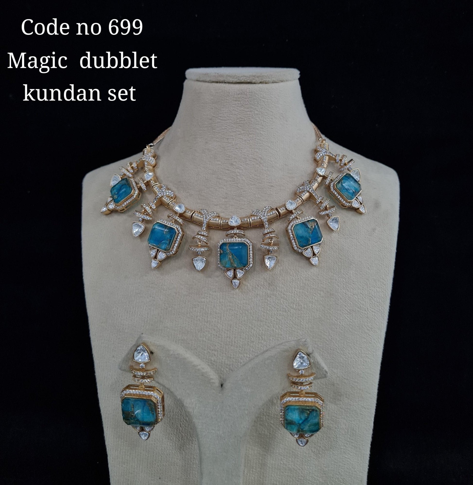 Kundan Necklace 00108 - KRISHNA'S SWETA JEWELLERY