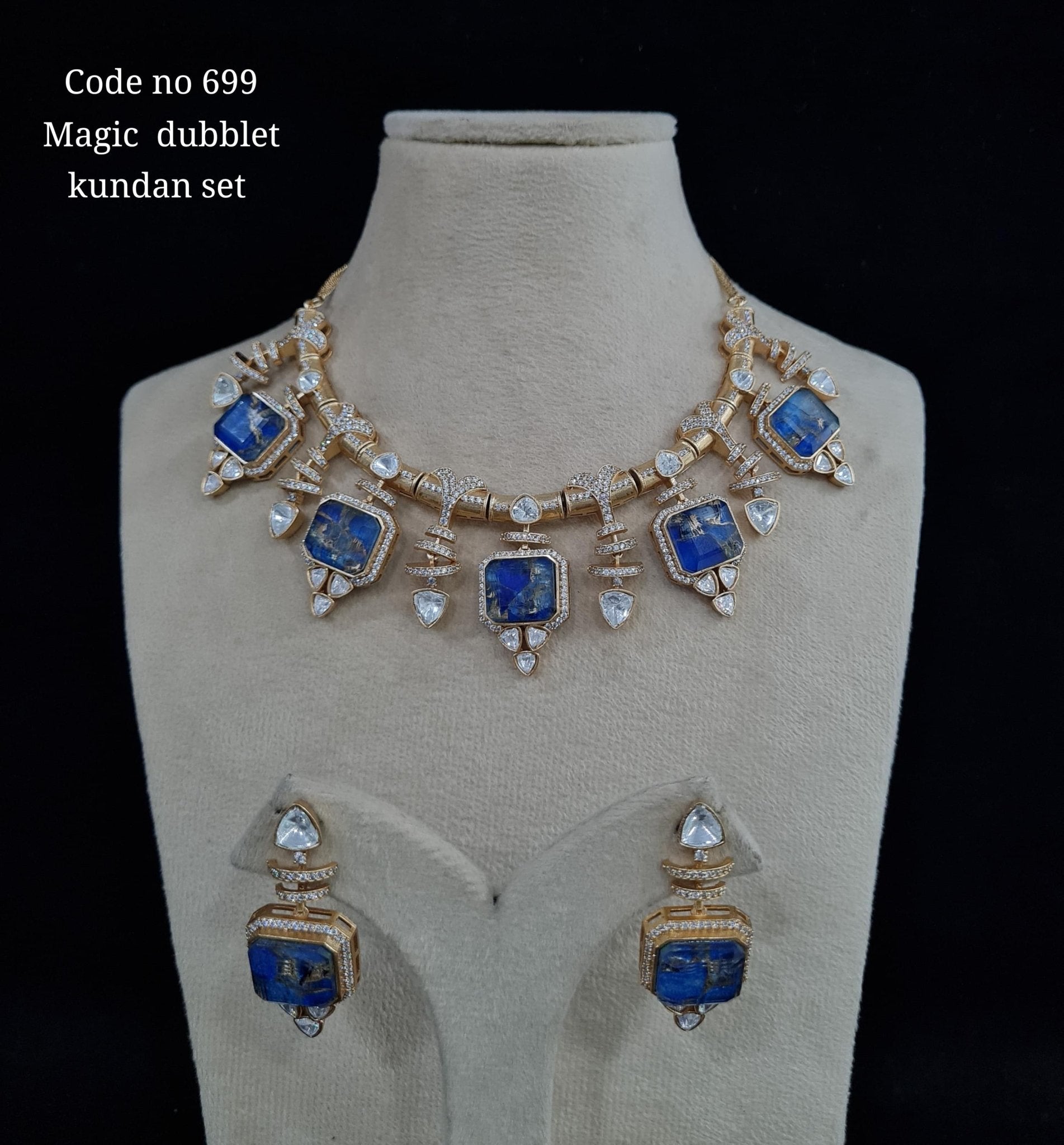 Kundan Necklace 00108 - KRISHNA'S SWETA JEWELLERY