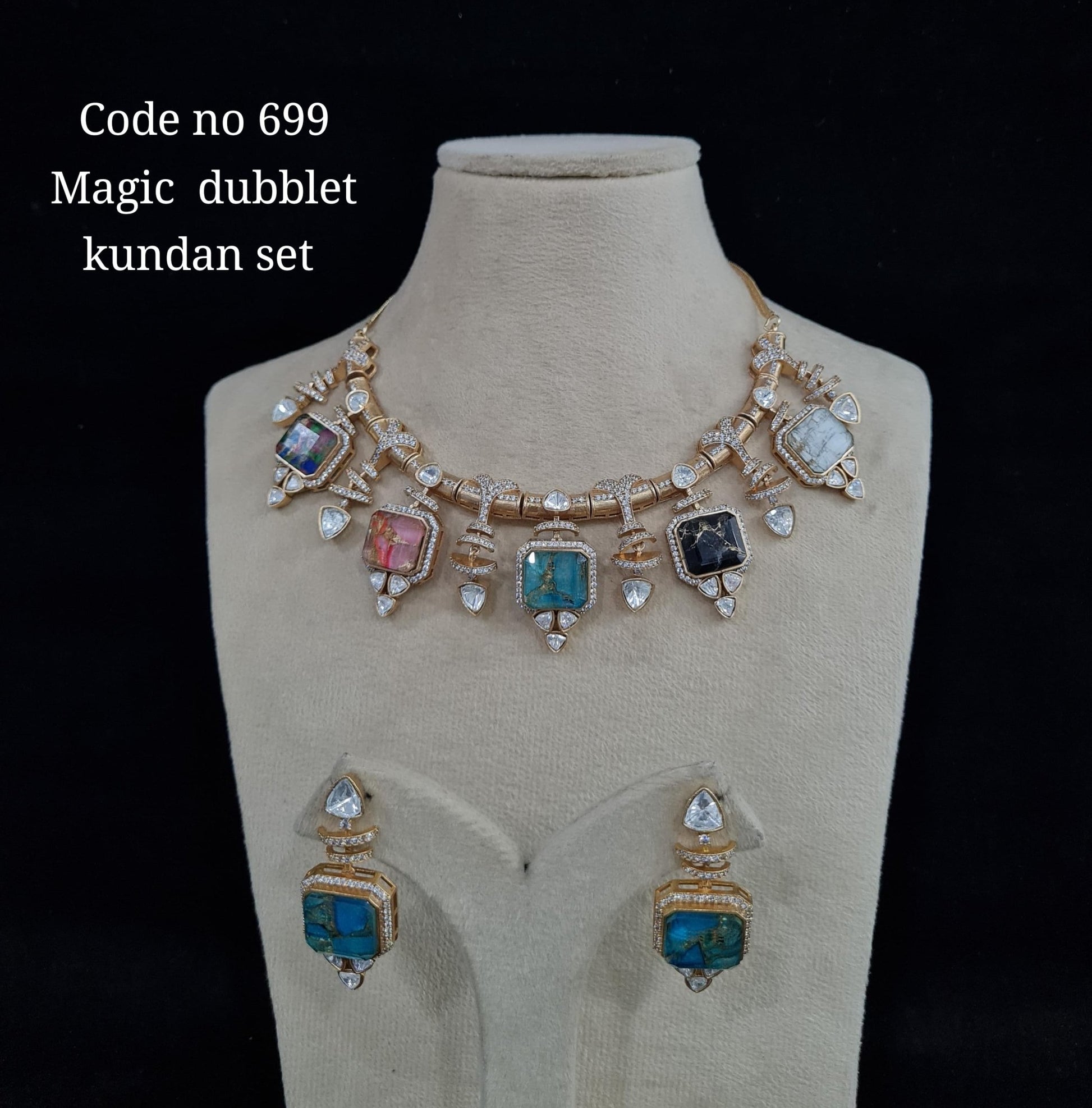 Kundan Necklace 00108 - KRISHNA'S SWETA JEWELLERY