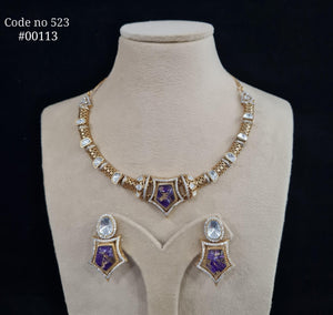 Kundan Necklace 00113 - KRISHNA'S SWETA JEWELLERY