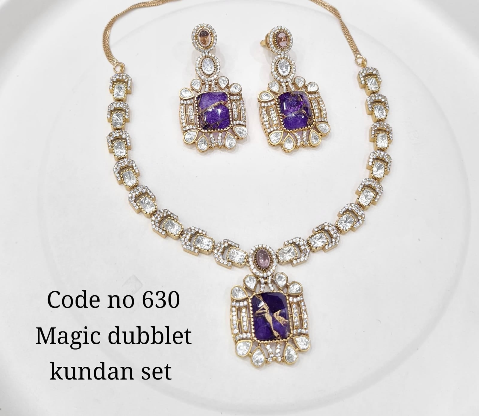 Kundan Necklace 00122 - KRISHNA'S SWETA JEWELLERY
