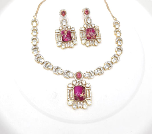 Kundan Necklace 00122 - KRISHNA'S SWETA JEWELLERY