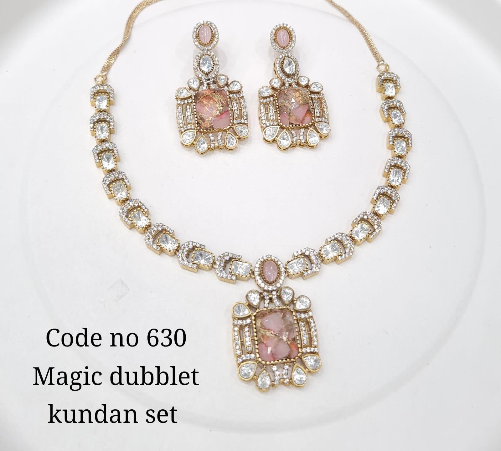 Kundan Necklace 00122 - KRISHNA'S SWETA JEWELLERY