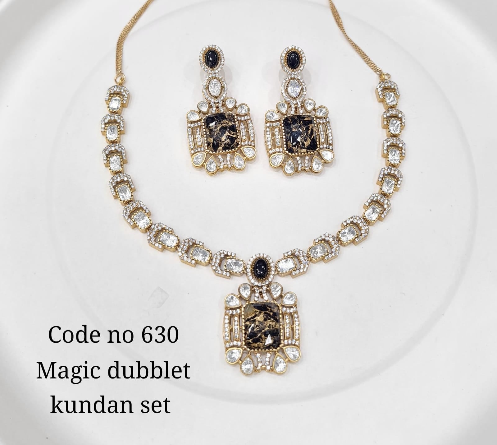 Kundan Necklace 00122 - KRISHNA'S SWETA JEWELLERY