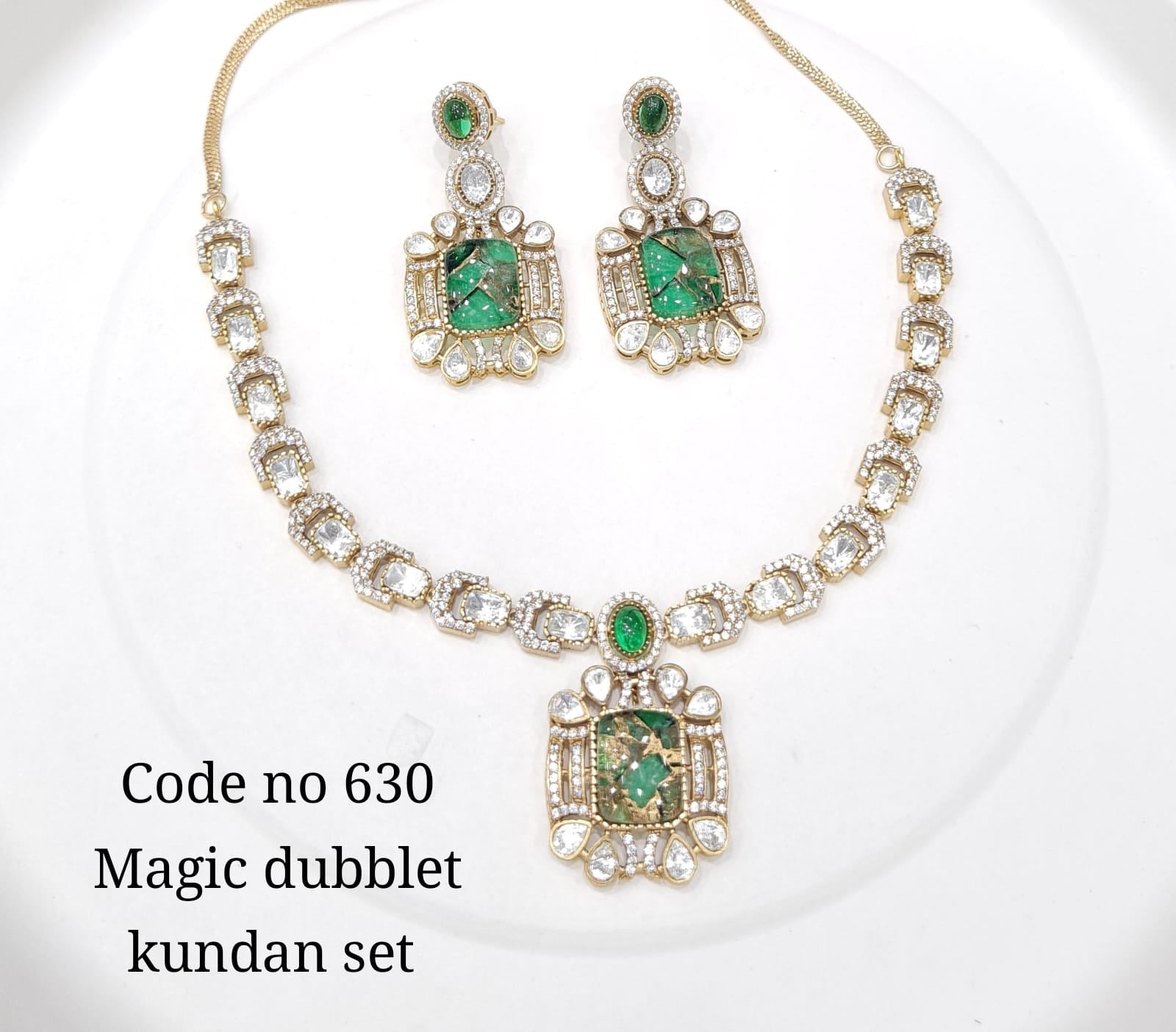 Kundan Necklace 00122 - KRISHNA'S SWETA JEWELLERY
