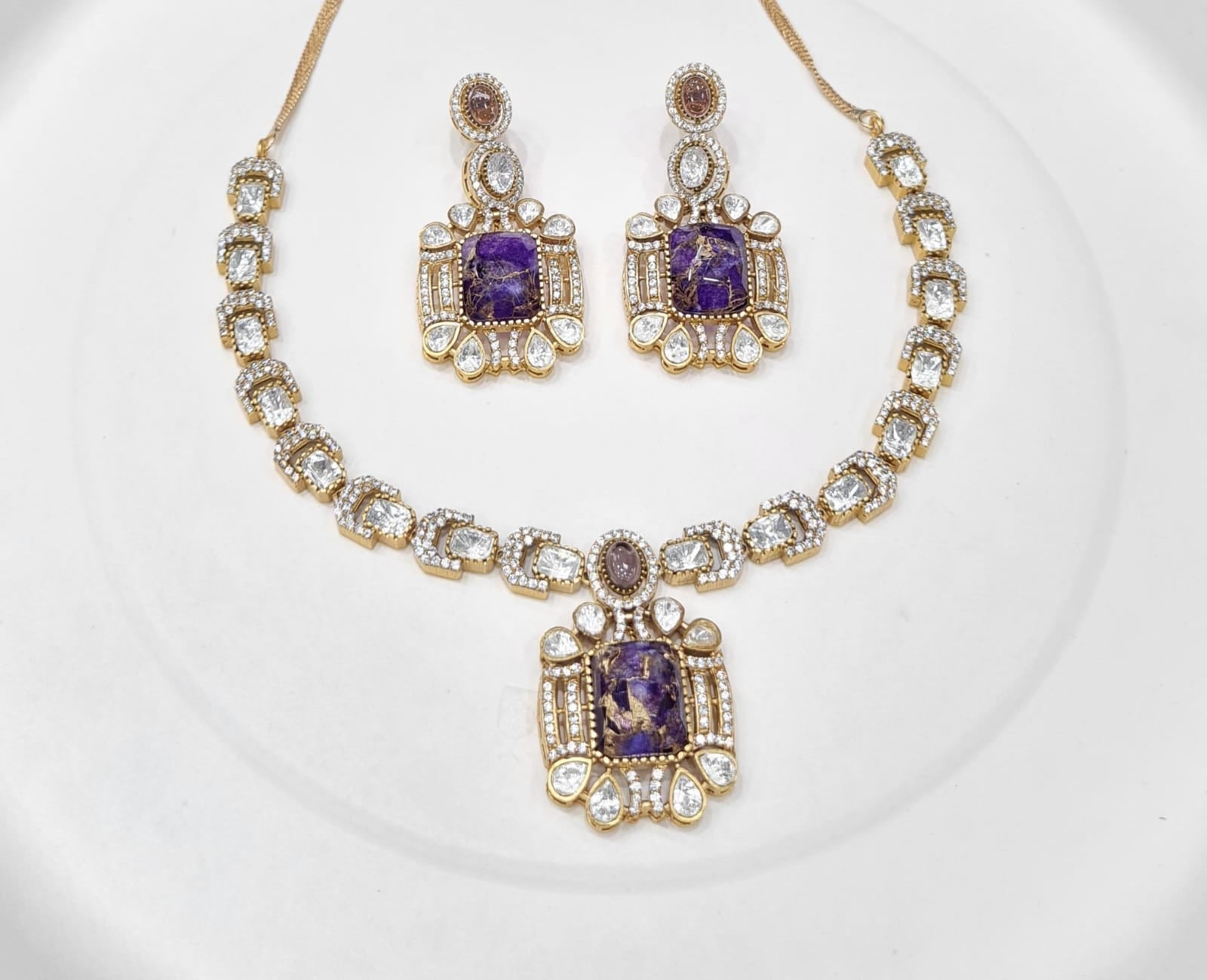 Kundan Necklace 00122 - KRISHNA'S SWETA JEWELLERY