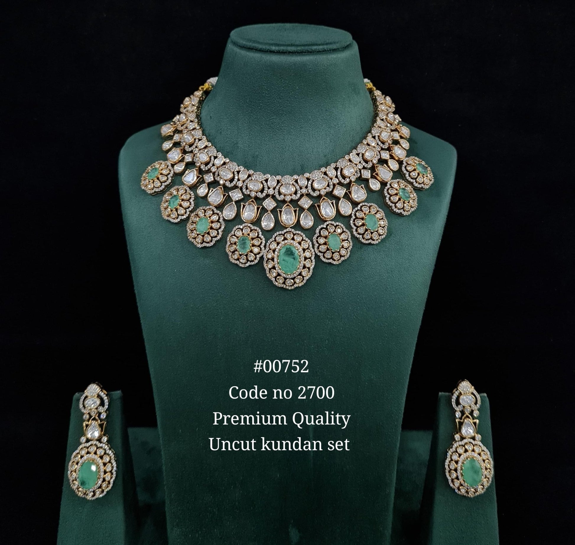 Kundan necklace 00752 - KRISHNA'S SWETA JEWELLERY