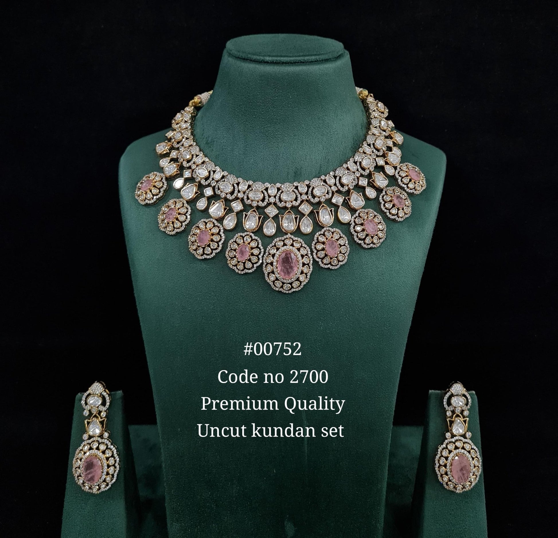 Kundan necklace 00752 - KRISHNA'S SWETA JEWELLERY
