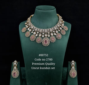Kundan necklace 00752 - KRISHNA'S SWETA JEWELLERY