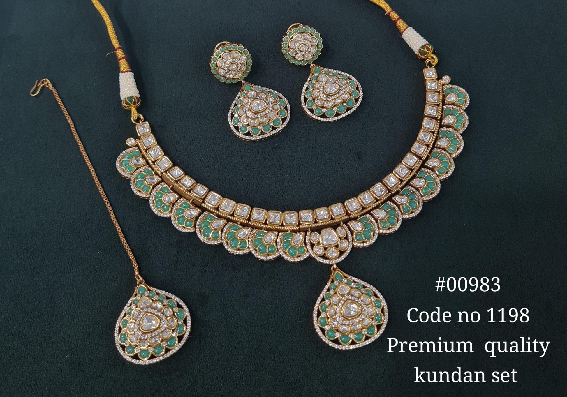 Kundan Necklace 00983 - KRISHNA'S SWETA JEWELLERY