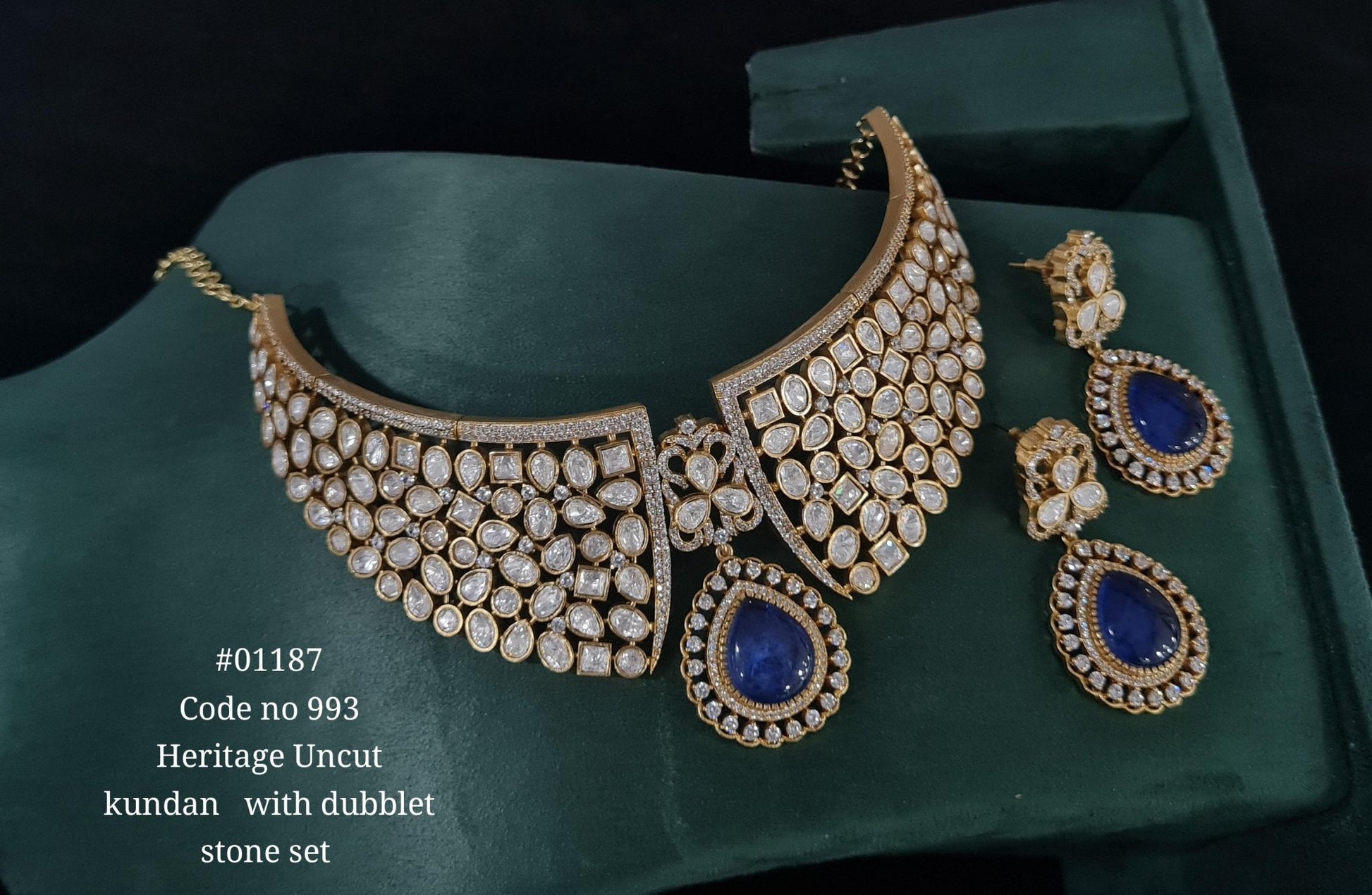 Kundan Necklace 01187 - KRISHNA'S SWETA JEWELLERY