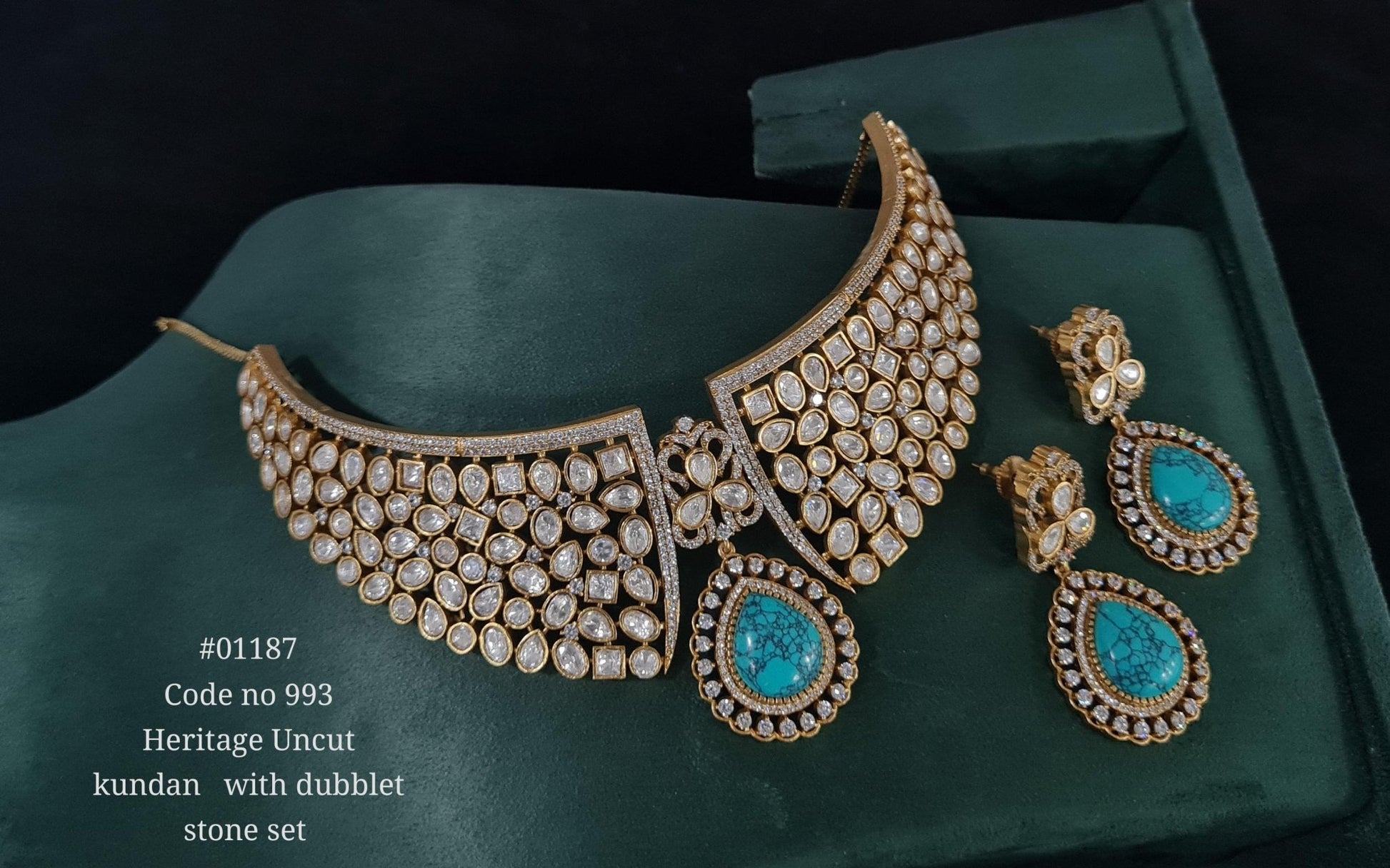 Kundan Necklace 01187 - KRISHNA'S SWETA JEWELLERY