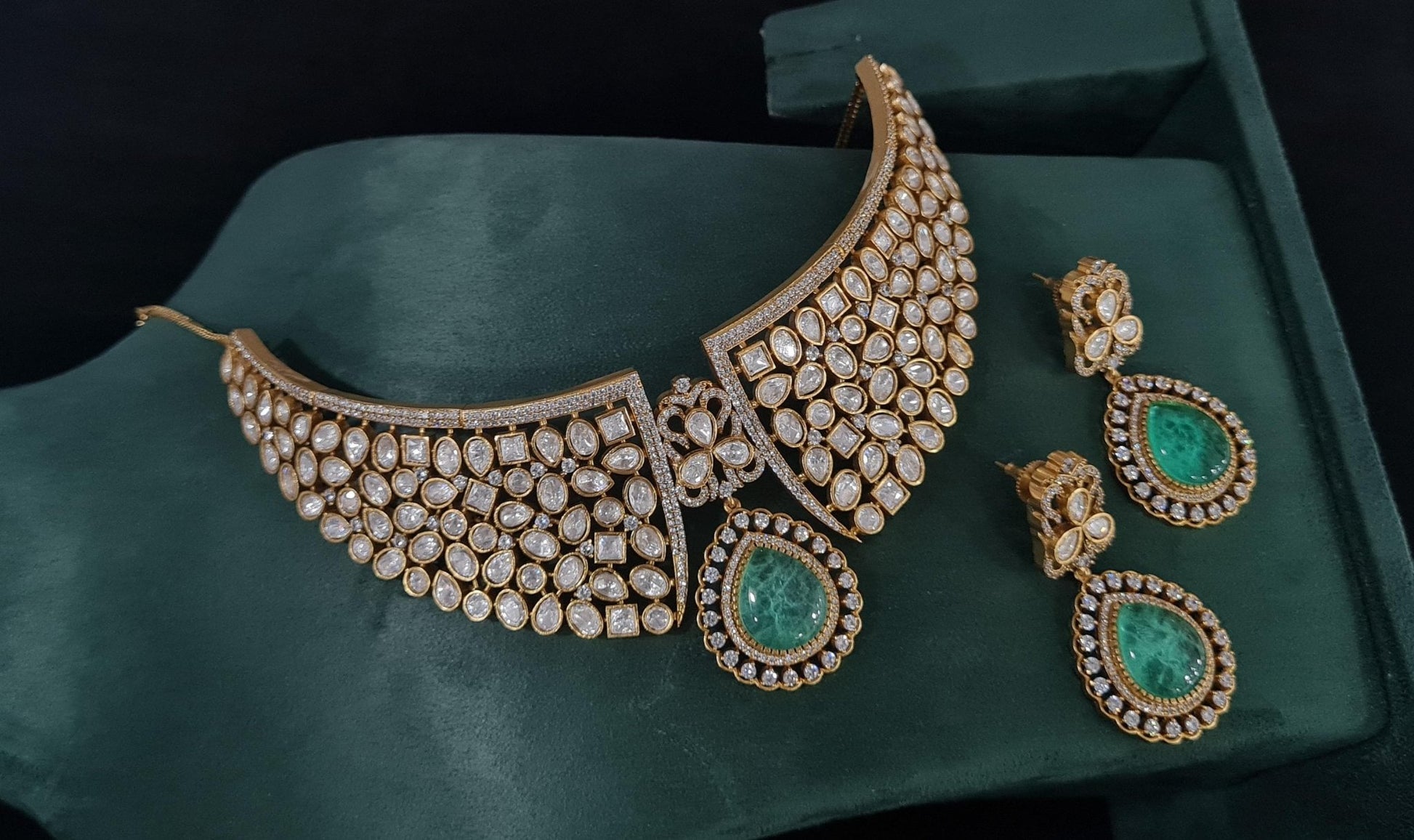 Kundan Necklace 01187 - KRISHNA'S SWETA JEWELLERY