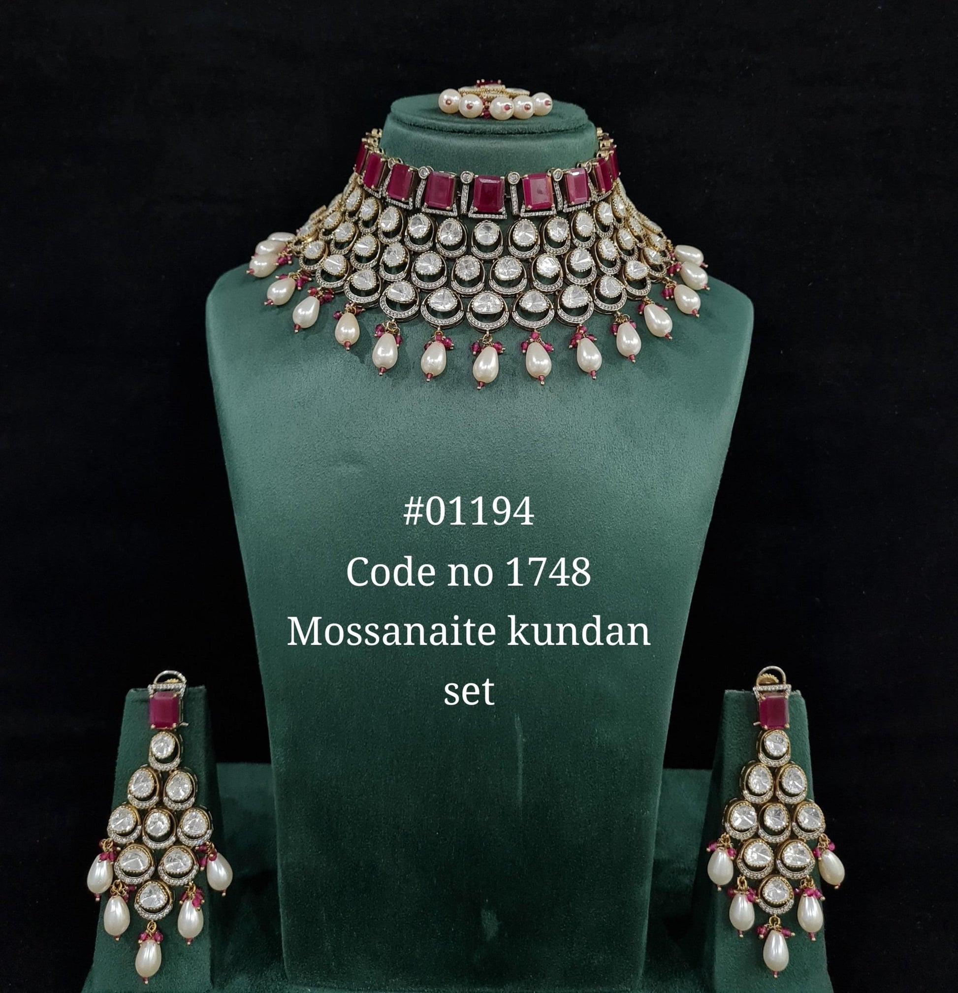 Kundan necklace 01194 - KRISHNA'S SWETA JEWELLERY