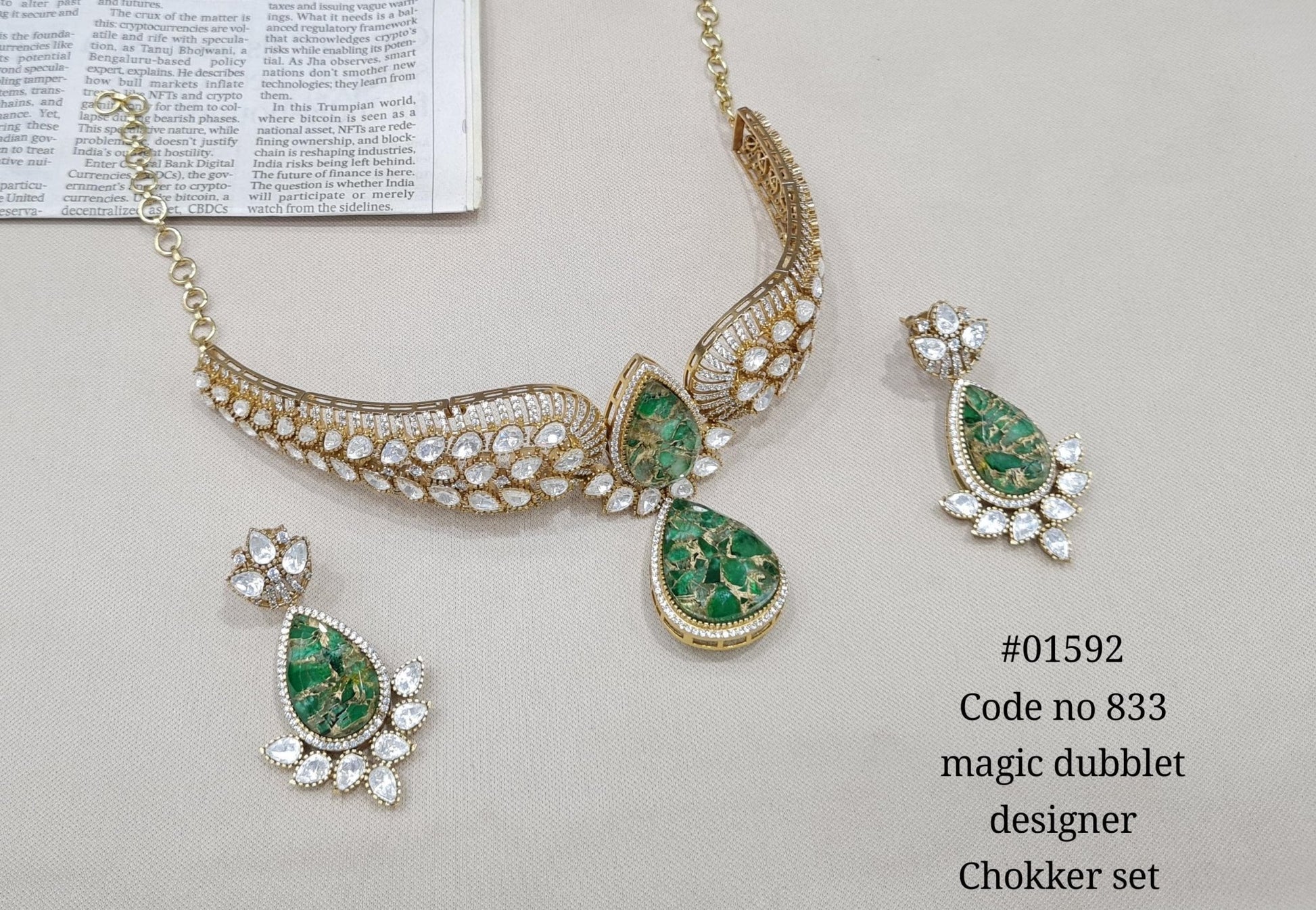 Kundan Necklace 01592 - KRISHNA'S SWETA JEWELLERY