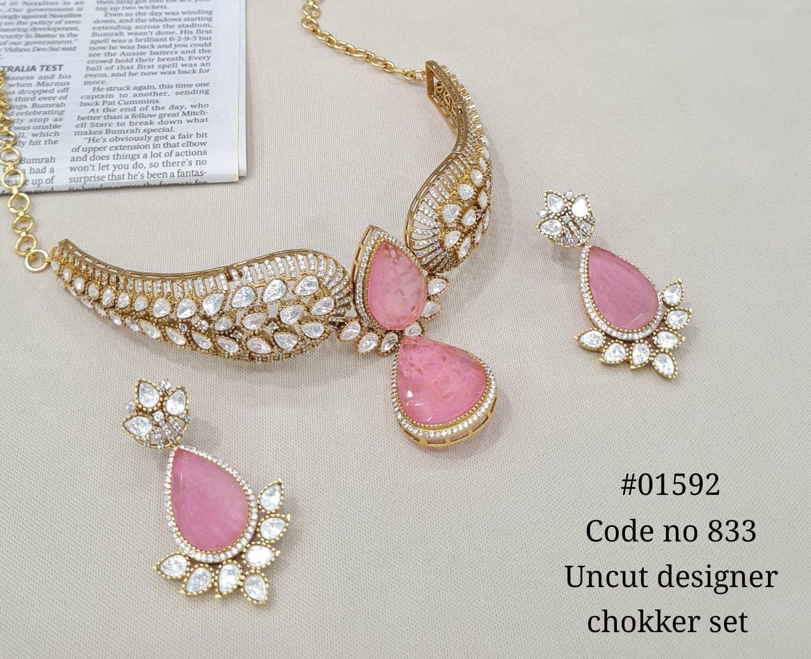 Kundan Necklace 01592 - KRISHNA'S SWETA JEWELLERY