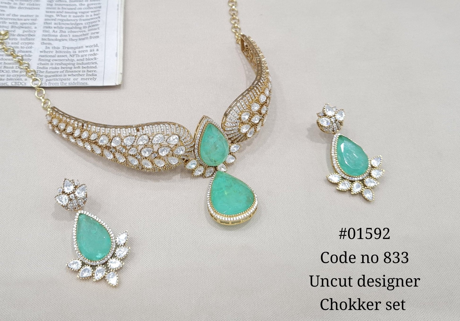Kundan Necklace 01592 - KRISHNA'S SWETA JEWELLERY