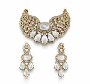 Kundan Necklace 01714 - KRISHNA'S SWETA JEWELLERY