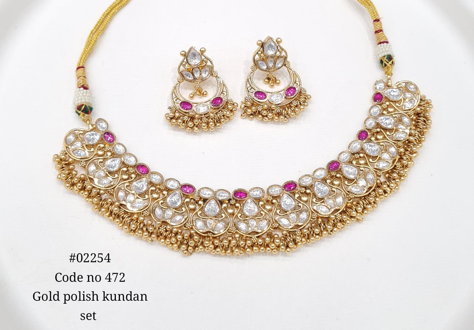 Kundan Necklace 02254 - KRISHNA'S SWETA JEWELLERY
