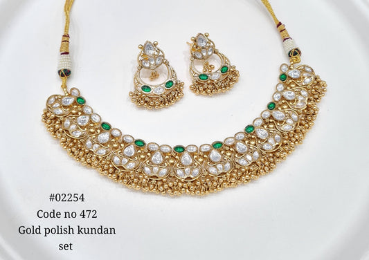 Kundan Necklace 02254 - KRISHNA'S SWETA JEWELLERY