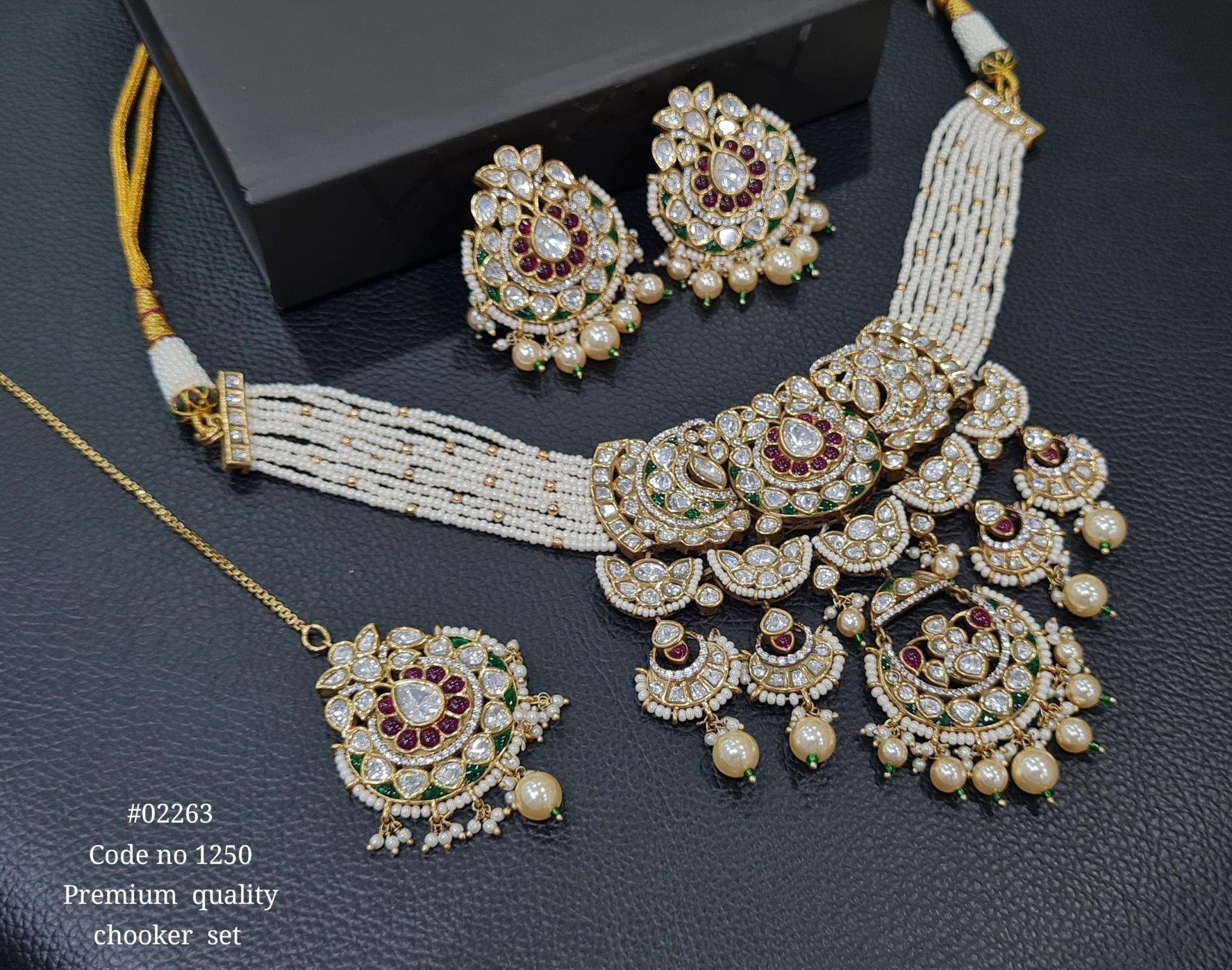 Kundan Necklace 02263 - KRISHNA'S SWETA JEWELLERY