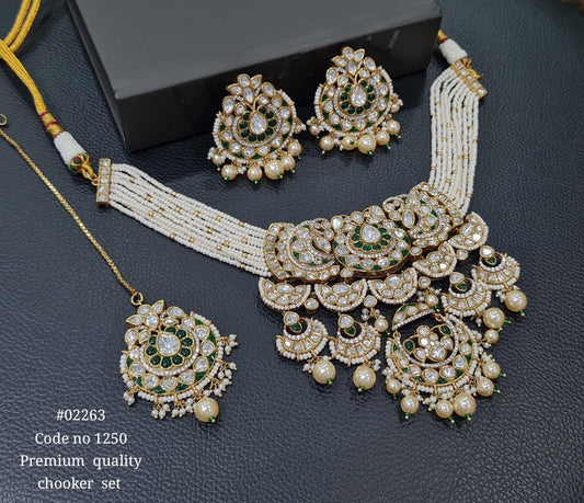 Kundan Necklace 02263 - KRISHNA'S SWETA JEWELLERY