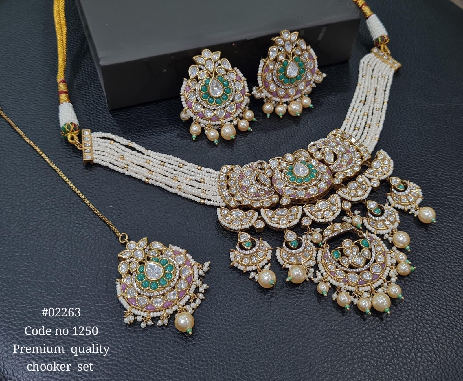 Kundan Necklace 02263 - KRISHNA'S SWETA JEWELLERY