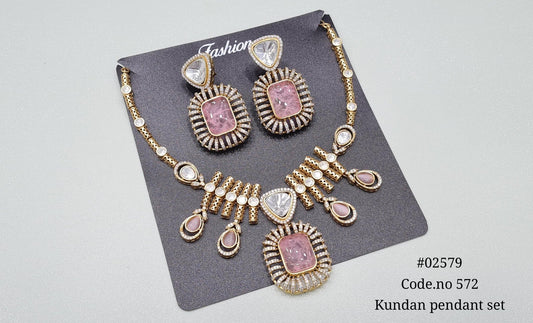 Kundan necklace 02579 - KRISHNA'S SWETA JEWELLERY