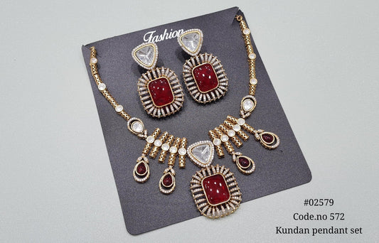 Kundan necklace 02579 - KRISHNA'S SWETA JEWELLERY