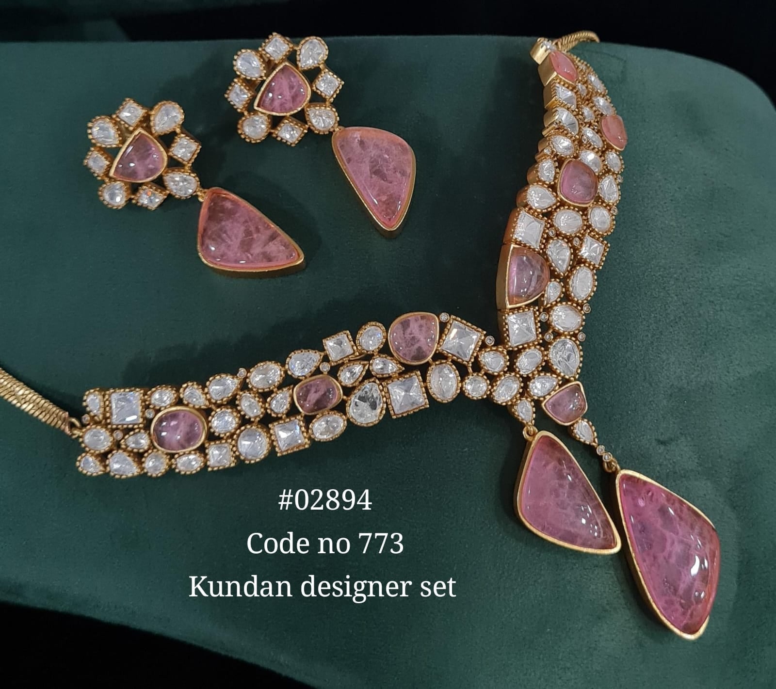 Kundan necklace 02894 - KRISHNA'S SWETA JEWELLERY