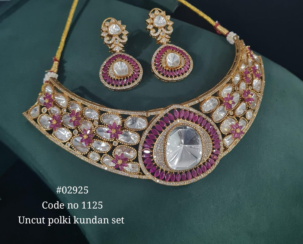 Kundan necklace 02925 - KRISHNA'S SWETA JEWELLERY