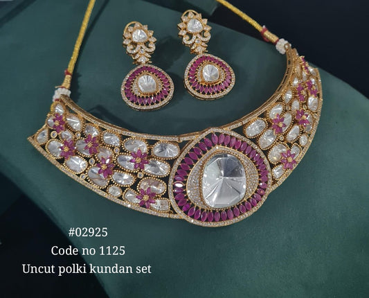 Kundan necklace 02925 - KRISHNA'S SWETA JEWELLERY